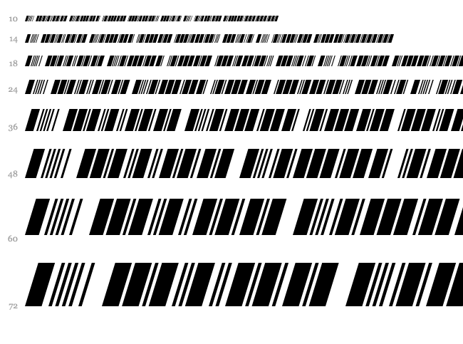 Morse Tech font waterfall